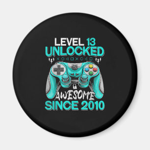 13. Geburtstagsgeschenkboys Stufe 13 Entsperrt Pha Magnet