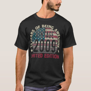 13. Geburtstagsgeschenke Jungen Vintag 2009 13 Jah T-Shirt