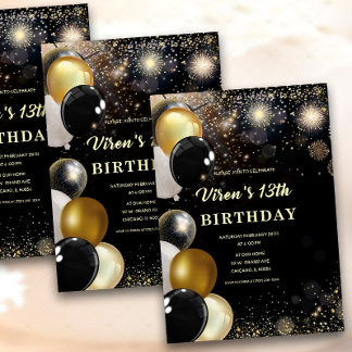 13. Geburtstagsjunge Einladung