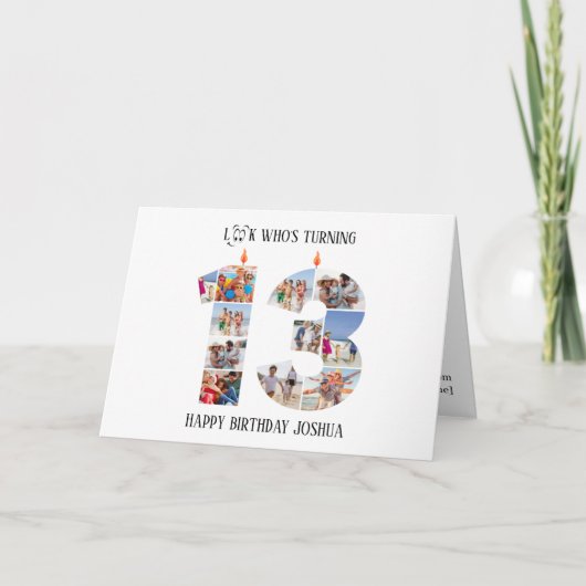 13. Geburtstagskarte Karte (Vorderseite)