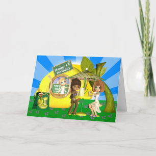 13. Geburtstagskarte Lemonade mit Freunden Karte