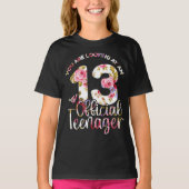 13. Geburtstagsmädchen 13 Jahre Teenager T-Shirt (Vorderseite)