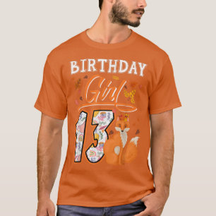 13. Geburtstagsmädchen Niedlich für Lover Zoo Anim T-Shirt