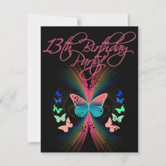 13. Geburtstagsparty Einladung