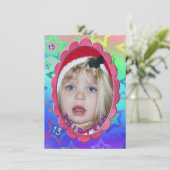 13. Geburtstagsparty Einladung (Stehend Vorderseite)