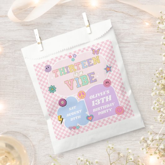 13. Geburtstagsparty Geschenktütchen (Ausgeschnitten)