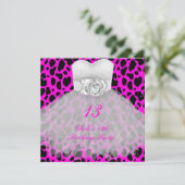 13. Geburtstagsparty Girls 13 Teen Einladung (Stehend Vorderseite)