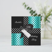 13. Geburtstagsparty Teenagermädchen Einladung (Stehend Vorderseite)