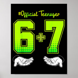 13. Geburtstagsshirt Lustiges Meme 6 7 Geburtstag Poster