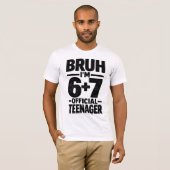 13. Geburtstagsshirt Lustiges Meme 6 7 Geburtstag T-Shirt (Vorne ganz)