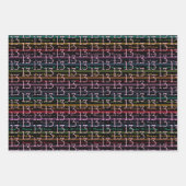 13. Geburtstagstypografie Geschenkpapier Set (Vorderseite 3)