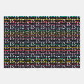 13. Geburtstagstypografie Geschenkpapier Set (Vorderseite 2)