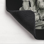 13 glückliche schwarze Katzen Mousepad (Ecke)