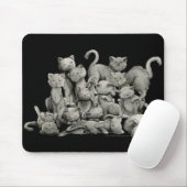 13 glückliche schwarze Katzen Mousepad (Mit Mouse)