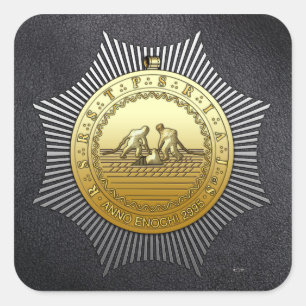 13. Grad: Master of the Neunten Arch Quadratischer Aufkleber