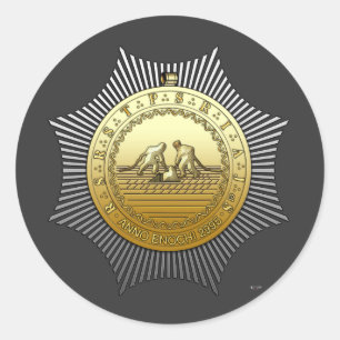 13. Grad: Master of the Neunten Arch Runder Aufkleber