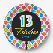 13. Happy Birthday Bright Graphic Balloon