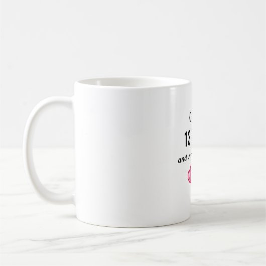 13. Hochzeit-Jubiläum Funny-Geschenk für ihn oder  Kaffeetasse (Links)