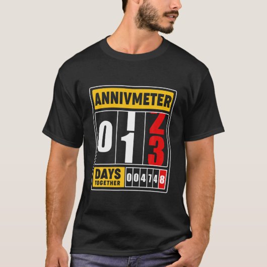 13. Hochzeit Jubiläum für Paare Ehemann Wif T-Shirt (Vorderseite)