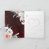 13. Hochzeit Jubiläum Goldene Grußkarte Dankeskarte (Innenseite)