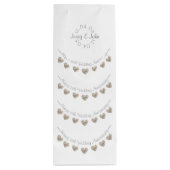 13. Hochzeit Jubiläum Spitzenweinbeutel Geschenktüte Für Weinflaschen (Rückseite)