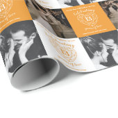 13. Hochzeit Jubiläumsstadt 2 Fotos Geschenkpapier (Rolleneckpunkt)