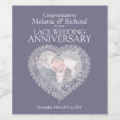 13. Hochzeitsjubiläum Sonderweinetiketten Weinetikett (Einzelnes Label)