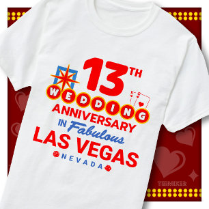 13. Hochzeitstag Fabelhaftes Las Vegas Paar T-Shirt