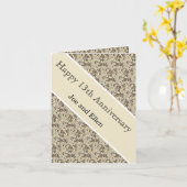 13. Hochzeitstag, Hochzeitsfeier Karte (Gelbe Blume)