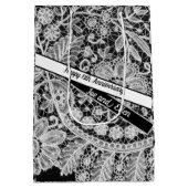 13. Hochzeitstag, Hochzeitsfeier Mittlere Geschenktüte (Rückseite)