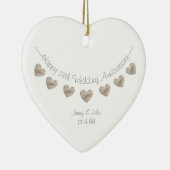 13. Hochzeitstag Keramik Ornament (Rechts)