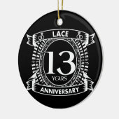 13. Hochzeitstag Keramik Ornament (Links)