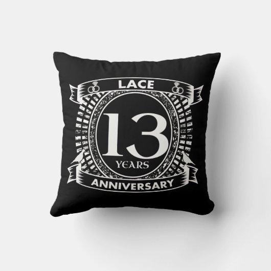 13. Hochzeitstag Kissen (Rückseite)