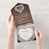 13. Hochzeitstag ohne Umschlag All In One Einladung (Abreißen)