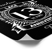 13. Hochzeitstag Poster (Ecke)