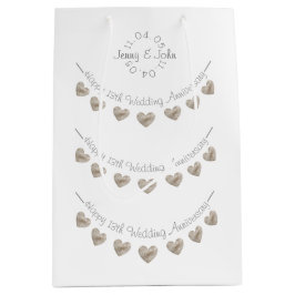 13. Hochzeitstag Pulsgeschenk Mittlere Geschenktüte