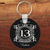 13. Hochzeitstag Schlüsselanhänger (Vorderseite)