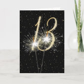 13. Hochzeitstag Sparkler Karte (Vorderseite)