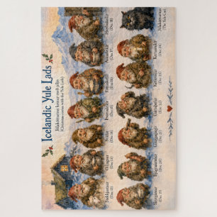 13 Isländische Weihnachtsmänner Weihnachten in Isl Puzzle