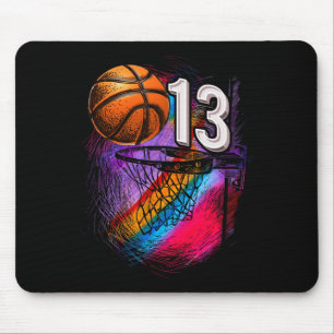 13 Jahre alt 13. Geburtstag Basketball Offizieller Mousepad