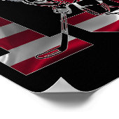 13 Jahre alt Eishockey 13. Geburtstag Poster (Ecke)