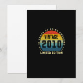 13 Jahre alt Made in 2010 Limited Edition 13. Bir Einladung (Vorne/Hinten)