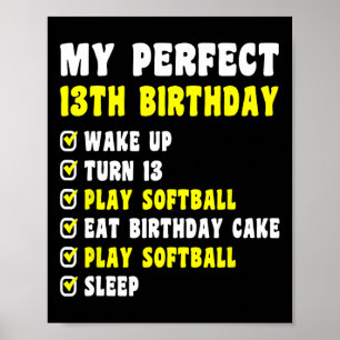 13 Jahre alt mein perfekter 13. Geburtstag Softll Poster