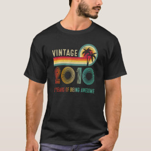 13 Jahre alt Vintag Geboren im Jahr 2010 13. Gebur T-Shirt
