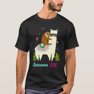 13 Jahre alte Geschenke 13. Geburtstag Sloth Ridin T-Shirt