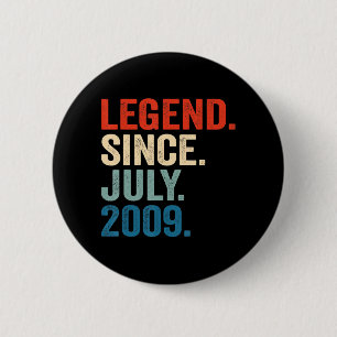 13 Jahre alte Geschenke Legend seit Juli 2009 13. Button