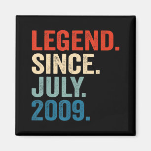13 Jahre alte Geschenke Legend seit Juli 2009 13.  Magnet
