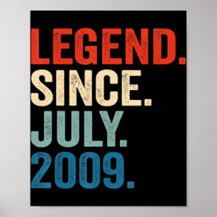 13 Jahre alte Geschenke Legend seit Juli 2009 13. Poster
