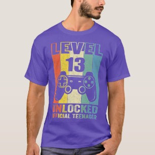 13 Jahre alte Jungen 13. Geburtstag Stufe 13 unver T-Shirt