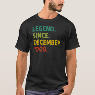 13 Jahre alte Legende Seit Dezember 2009 13. Gebur T-Shirt